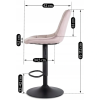 vyrp16 988hoker arcos 2 rozowy welurowy