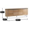 vyrp14 29995komoda beck 200 cm czterodrzwiowa dab 1