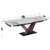 25435 7 stol rex 2 keramicky rozkladaci 180 240 cm biela mramor orech