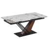 25435 stol rex 2 keramicky rozkladaci 180 240 cm biela mramor orech