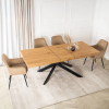 25678 2 stol hampton rozkladaci 160 240 cm dub zlaty cierna