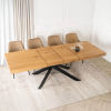 25678 3 stol hampton rozkladaci 160 240 cm dub zlaty cierna