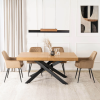 25678 4 stol hampton rozkladaci 160 240 cm dub zlaty cierna