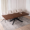 25681 3 stol hampton rozkladaci 160 240 cm orech cierna