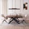 25681 4 stol hampton rozkladaci 160 240 cm orech cierna