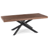 25681 8 stol hampton rozkladaci 160 240 cm orech cierna