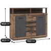 vyrp14 31127komoda blago midi b 1195 cm ciemny dabczarny 1
