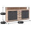 vyrp14 31151komoda blago 190 cm surowy dabczarny 1