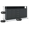 vyrp15 31161komoda blago 190 cm antracyt 1