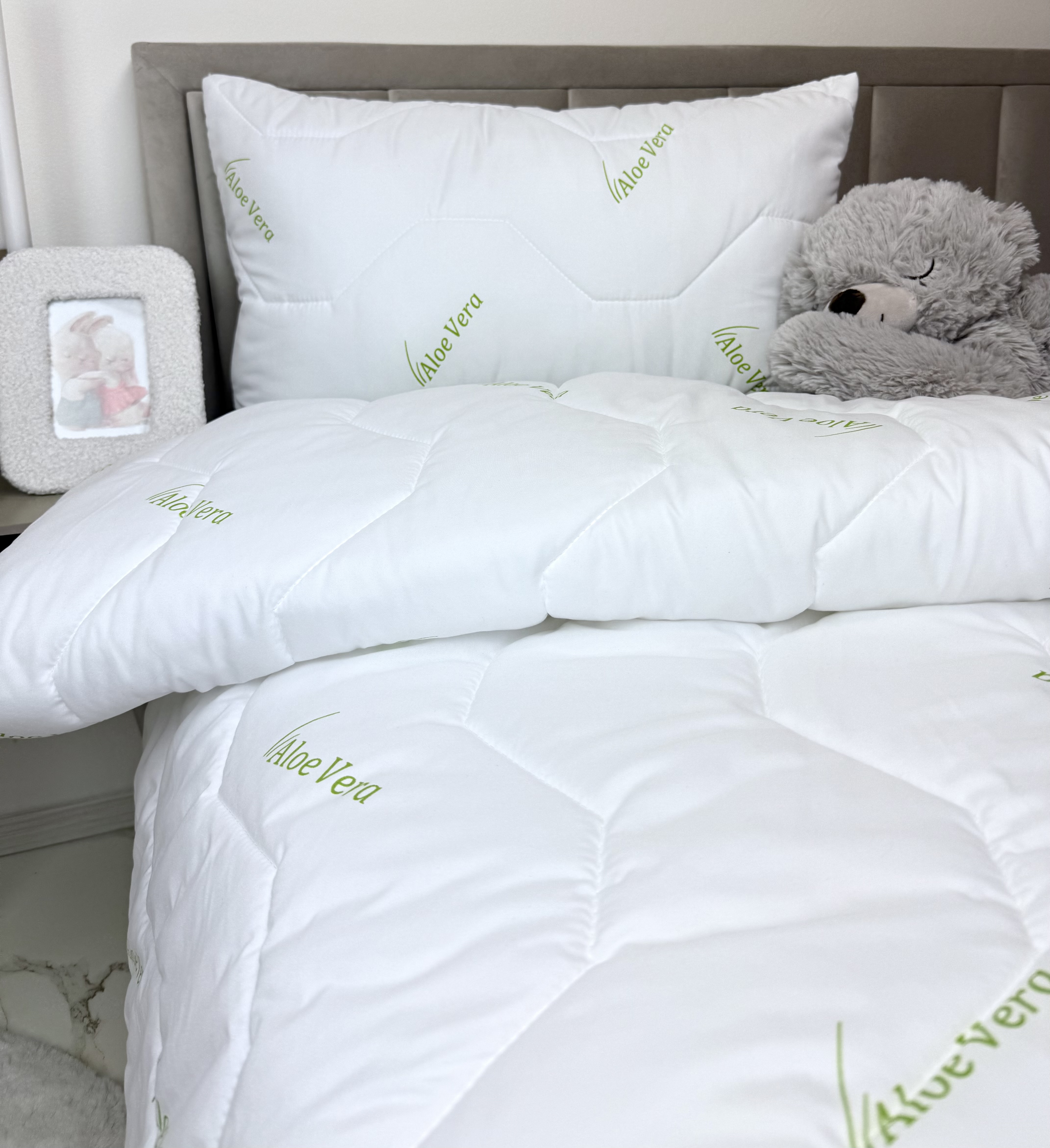 Detský celoročný paplón Aloe Vera Green