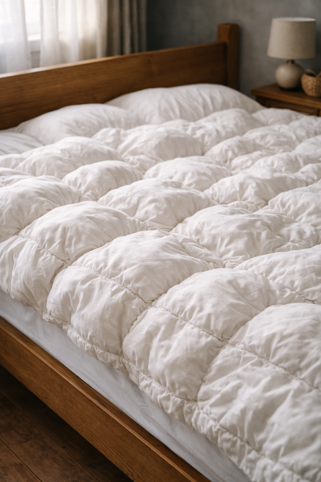 Hrudkovitá výplň v perine