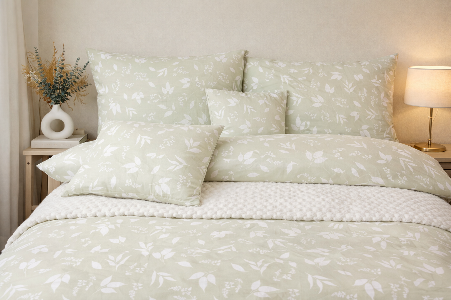 Čistý vizuál postele a spálne – minimalistické, upokojujúce prostredie na spánok