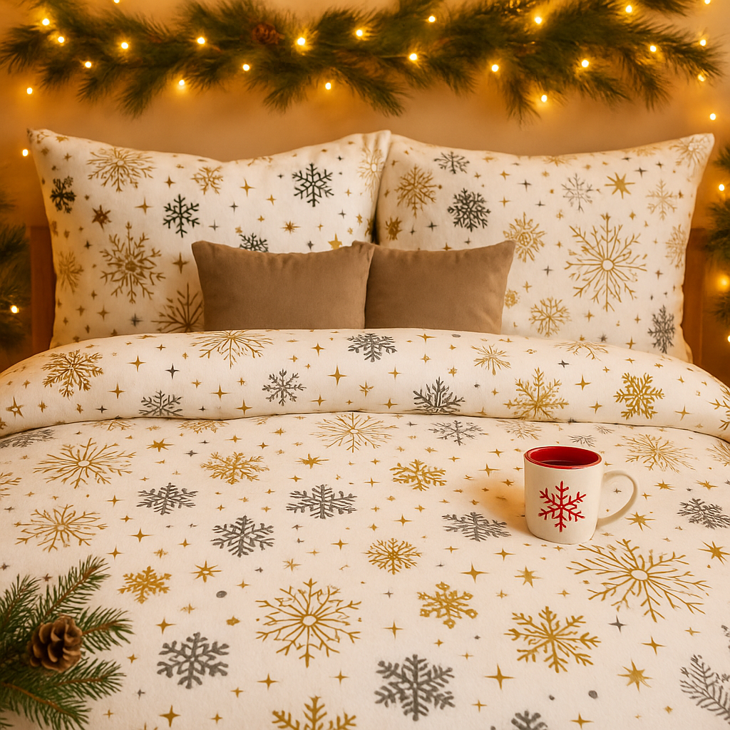 Vianočné obliečky so Santom a darčekmi – INTERMEDIC SK