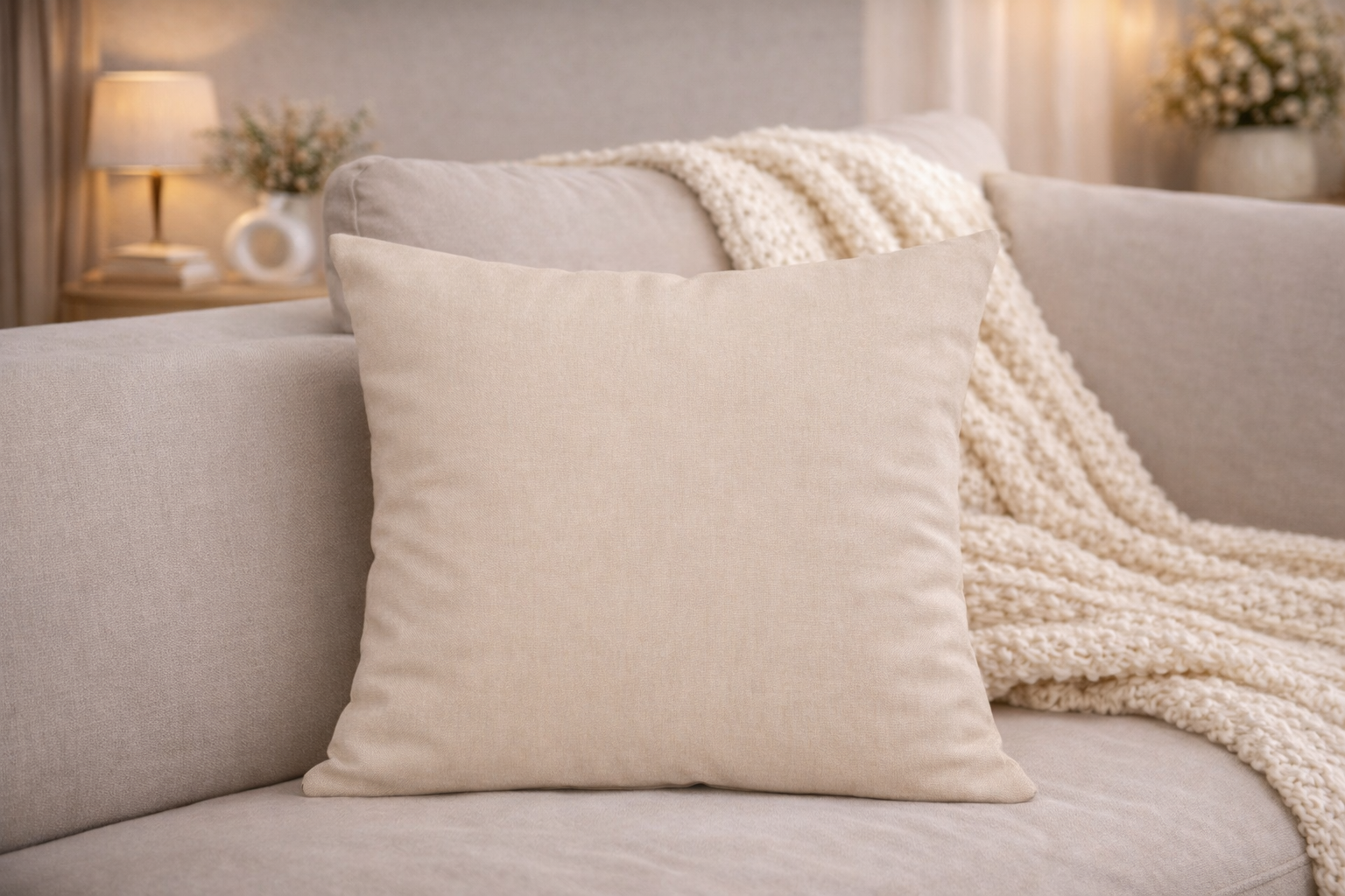 Obliečka na vankúš – Béžová