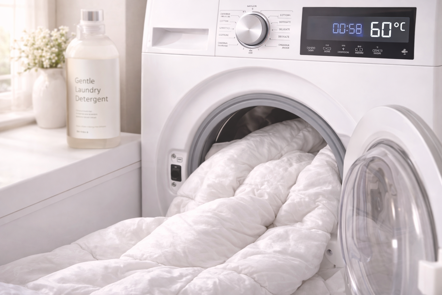 Pranie a sušenie vankúšov a paplónov