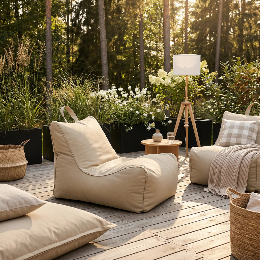 Sedací vak v modernom interiéri