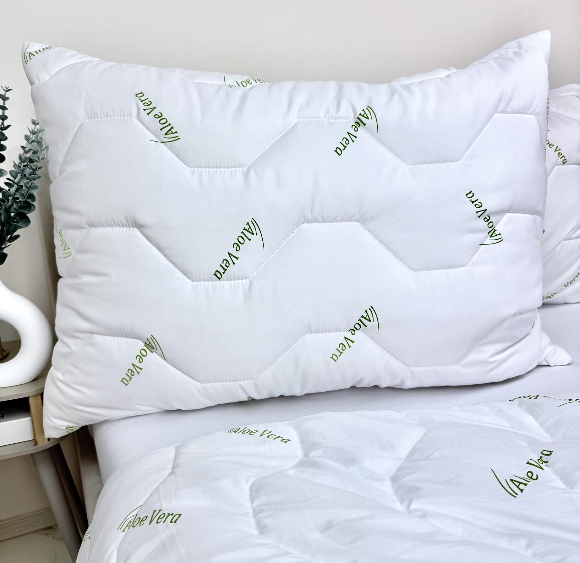 Vankúš Aloe Vera Green so zipsom