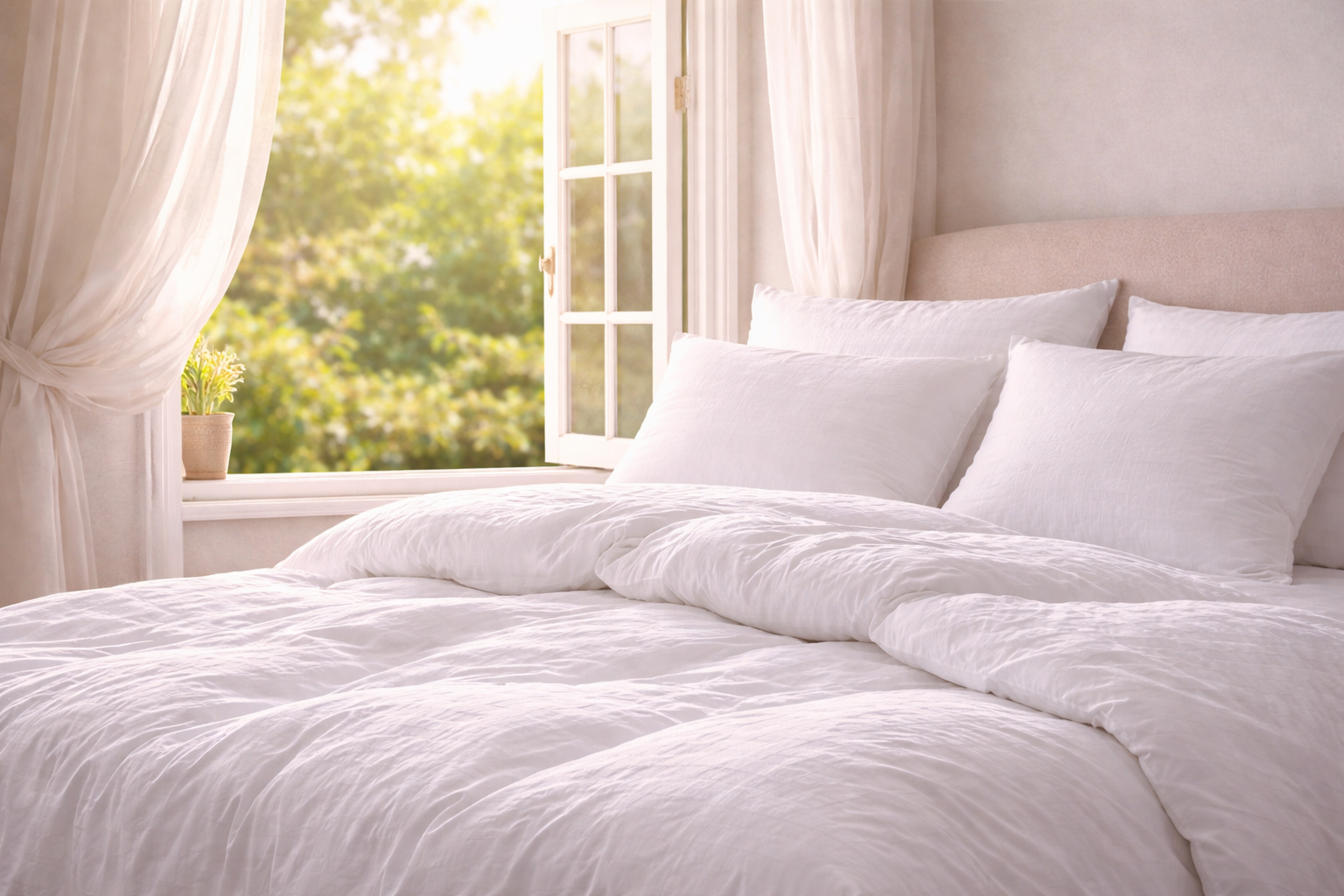 Vetranie paplóna a vankúšov v spálni