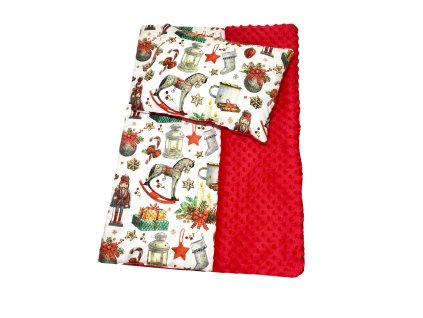 Zimný set do kočíka Luskáčik 73x73/50x30 cm