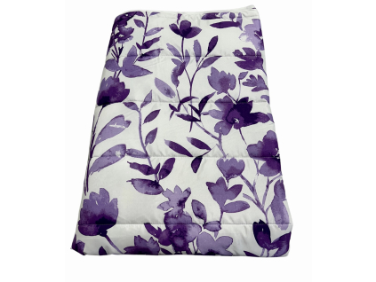 Prehoz-letný paplón fialový kvet 140x200 cm 1+1ZDARMA