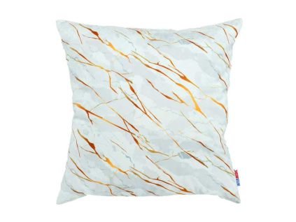 Dekoratívny vankúš Biely Mramor