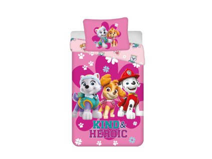 Posteľná obliečka Paw Patrol - ružová 140x200/70x90 cm