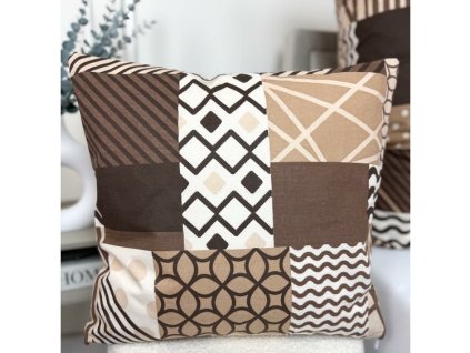 patchwork natural 40x40