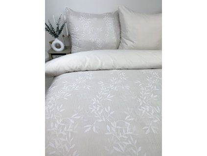 obliečka saten:jacquard béž