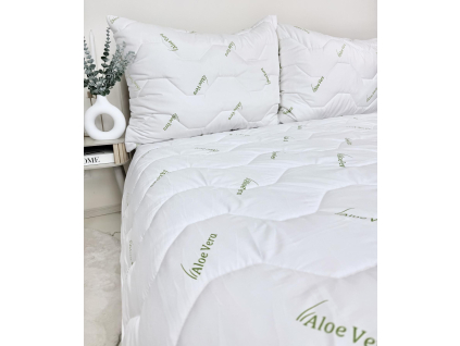 Letný set paplón a vankúš Aloe Vera Green