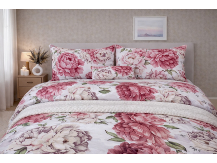 POSTEĽNÁ OBLIEČKA MAĽOVANÁ MAGNÓLIA