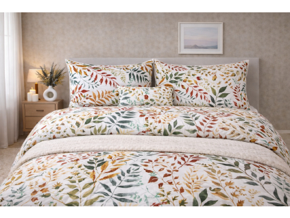 bavlnená posteľná obliečka listy jesene