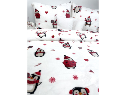 Posteľná obliečka Mikroplyš Penguin - 140x200/70x90 cm