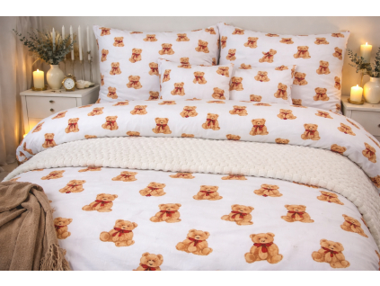 bavlnená posteľná obliečka s mackom