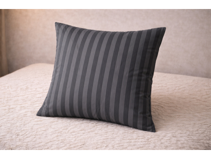 obliecka na dekoracny vankus damasek tmavo siva