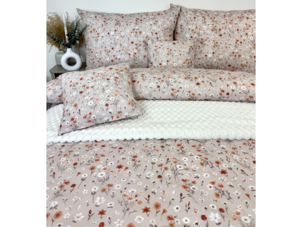 luxusne bavlnene obliecky 140x200 70x90 kvetinovy vzor