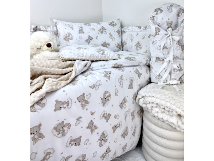 5 dielna suprava macko hnedy