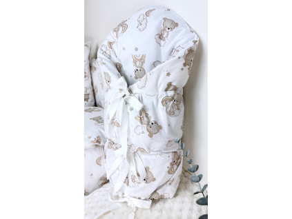 obliecka na zavinovacku teddy hneda