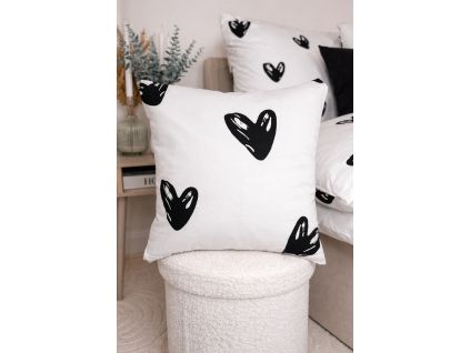 obliecka na vankus so srdieckami