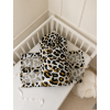 obliecka na perinku na viazanie leopard