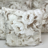 Obliečka na vankúš Hnedé Pivónie 40x40 cm