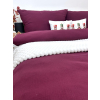 Posteľná obliečka Mušelín - Bordo 140x200/70x90 cm