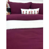 Posteľná obliečka Mušelín - Bordo 140x200/70x90 cm