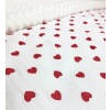 Posteľná obliečka Mušelín - Love Red 140x200/70x90 cm