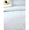 Posteľná obliečka do postieľky Hviezdička - sivá 90x130/45x65cm