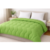 Zelený paplón z mikrovlákna celoročný na posteli