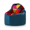 Sedací vak Yoko Modern Mix plyš