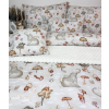 Posteľné obliečky Zvieratkový Svet sivá cm