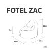 Sedací vak ZAC rozmery