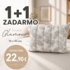 1+1 Zadarmo Vankúš štepovaný z mikrovlákna Glamour 70x90 cm