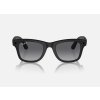 Ray Ban Meta Wayfarer Mate Black Polar Gradient Graphite